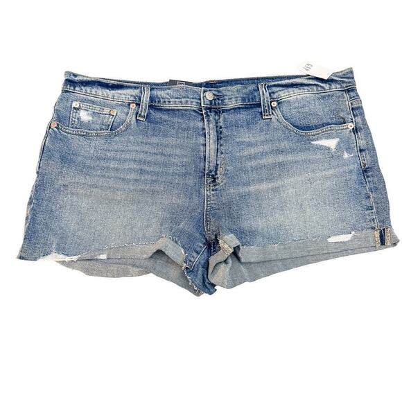 Gap 3" Short Mid Rise Low Stretch Denim Jean Shorts Size 35 NWT - Picture 1 of 5